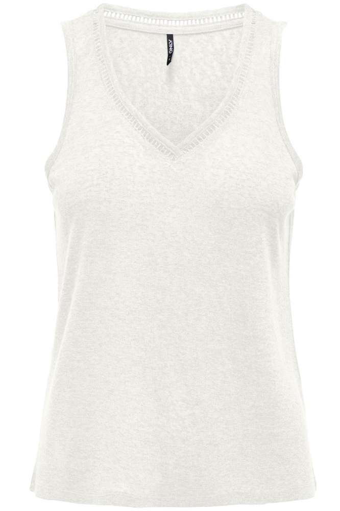 ONLPENNY S/L V-NECK TOP JRS 15320076 CLOUD DANCER